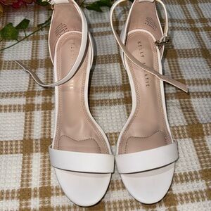 Kelly & Katie Cream Heeled Sandals